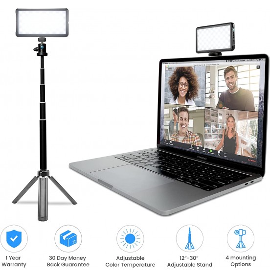 Lume Cube Broadcast Lighting Kit | Live Streaming, Video Conferencing, Remote Working, Zoom Webcam | Lighting Accessory for Laptop, Adjustable Brightness and Color Temperature, Computer Mount Included Lume Cube Broadcast Lighting Kit | Live Streaming, Video Conferencing, Remote Working, Zoom Webcam | Lighting Accessory for Laptop, Adjustable Brightness and Color Temperature, Computer Mount Included